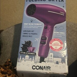Purple Folding Hair Dryer